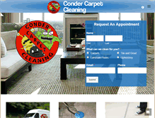 Tablet Screenshot of condercarpetcleaning.com
